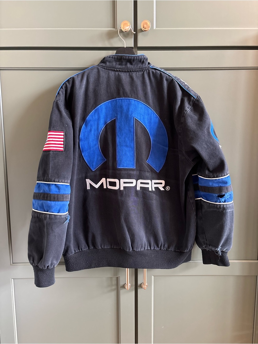 Vintage MOPAR Racing Bomber Jacket, Men’s Authentic Licensed, JH DESIGN, L